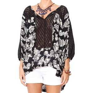 Free People Eyelet Moon River Blouse